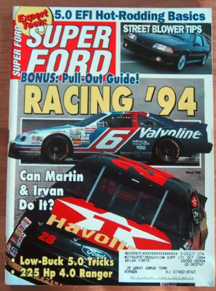 SUPER FORD 1994 MAR - PANTERA, RARE '67 SHELBY RACER